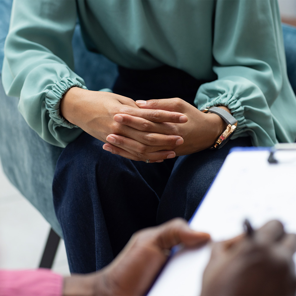 Adult seeking therapy in a quiet setting